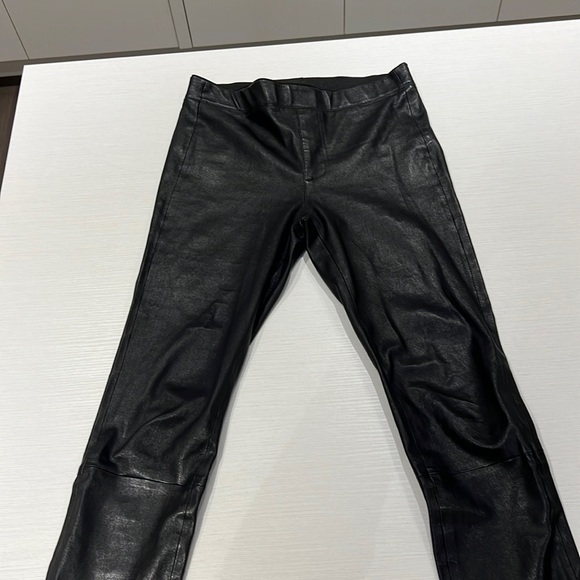 Helmut Lang black leather pants. - Picture 1 of 6